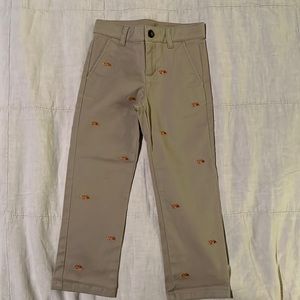Janie and Jack boys Tiger stretch twill pants